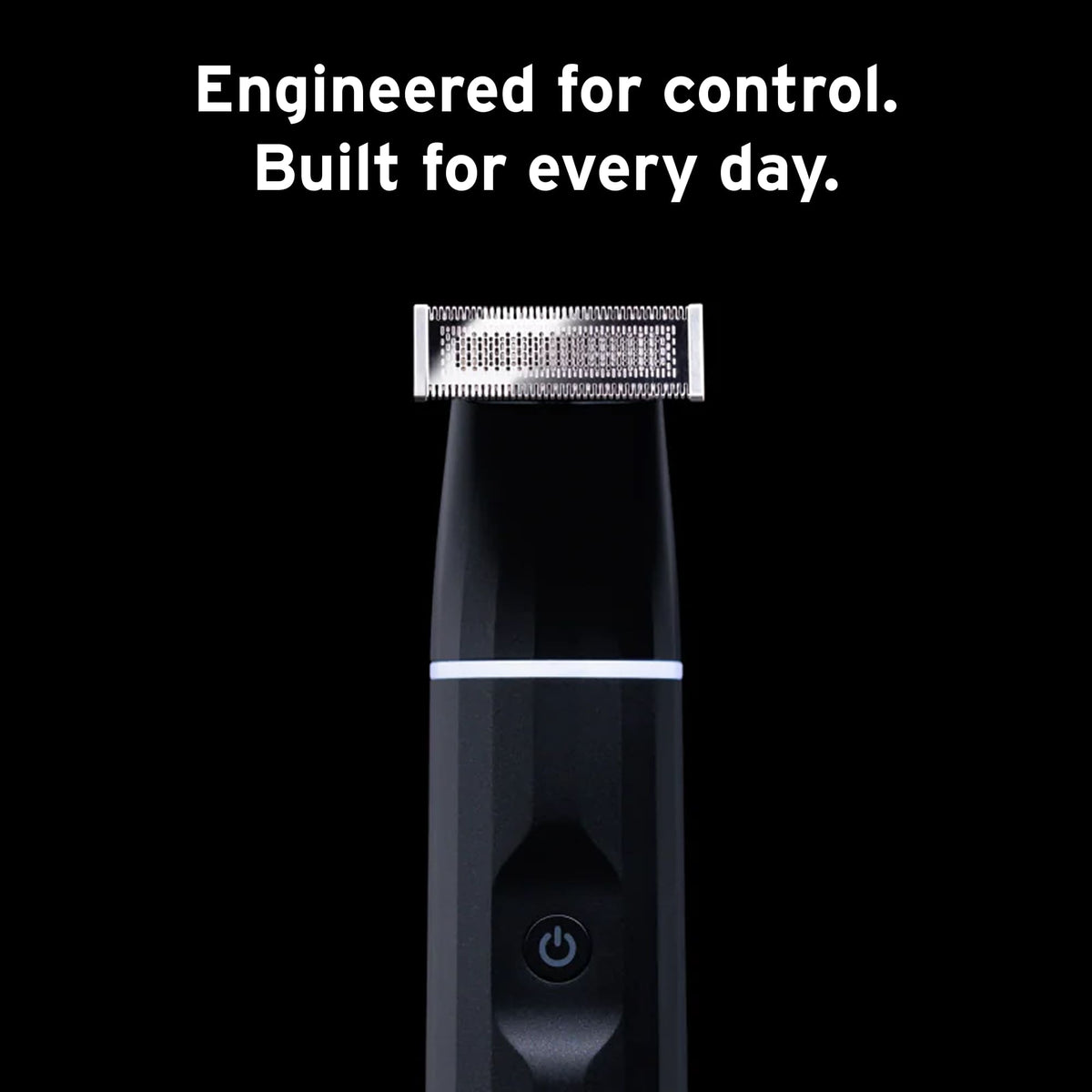Close up of the SUPPLY trimmer with text over the image about it being engineered for control