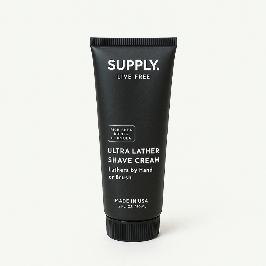 Image of 1oz Tube of Ultra Lathering Shaving Cream in White Birch