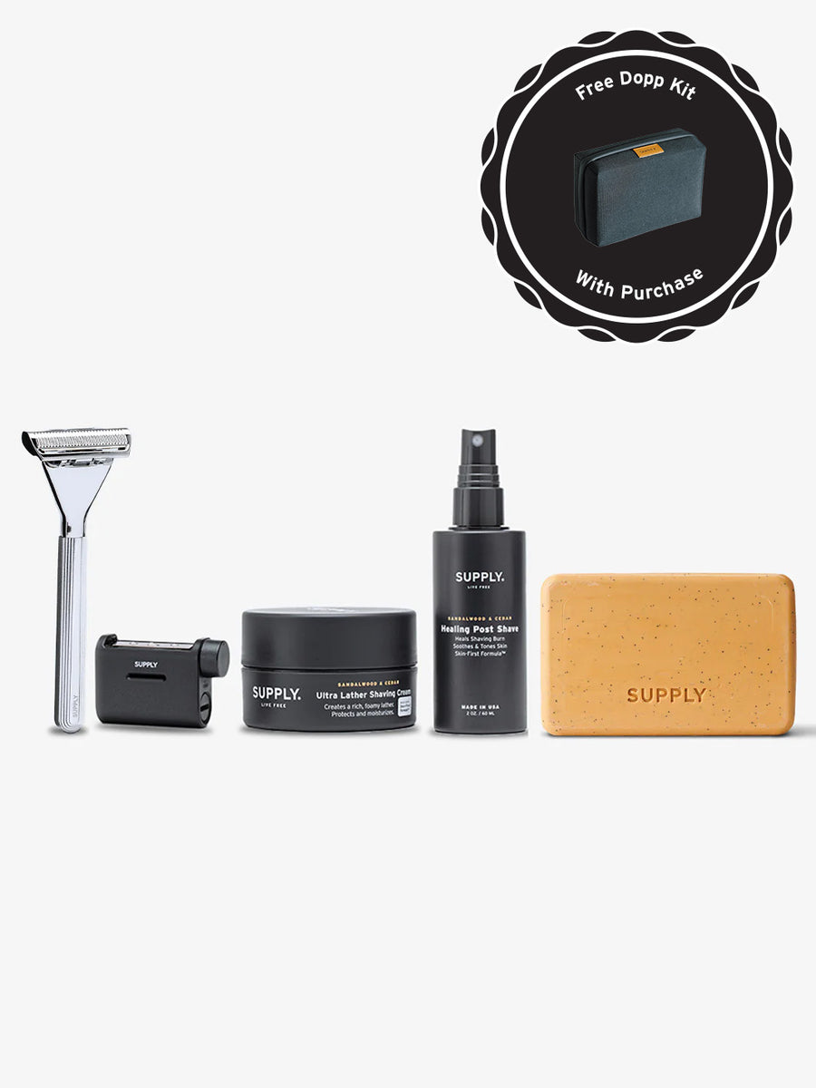 Image of Father's Day Gift With Purchase offer with the Max Welcome bundle and Dopp kit