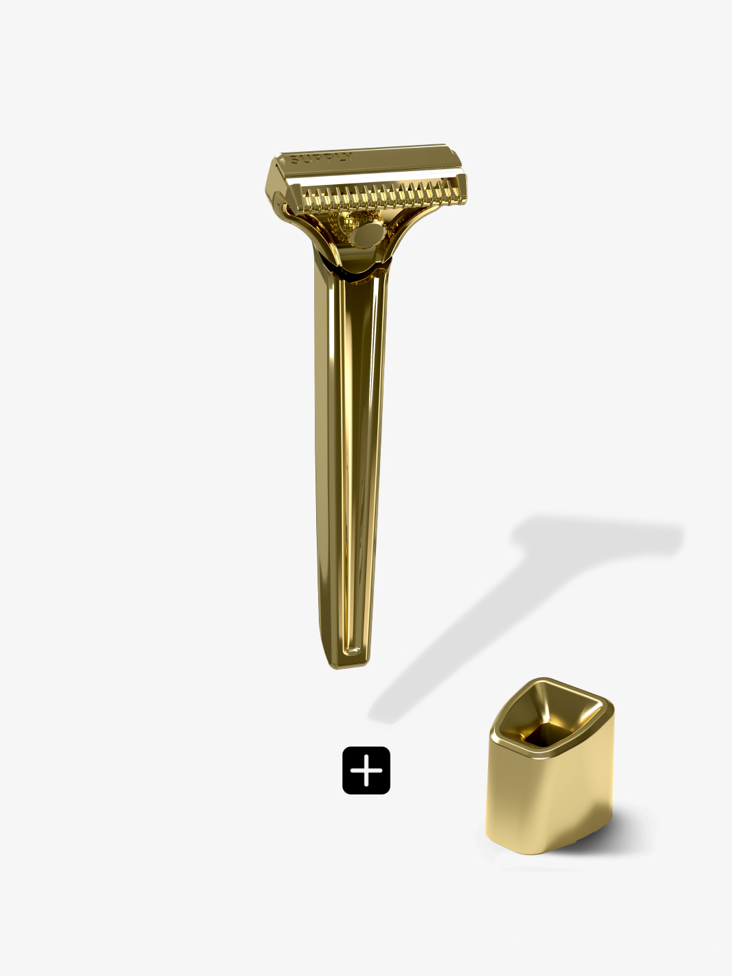 Supply The Single Edge SE Razor with Stand in Gold