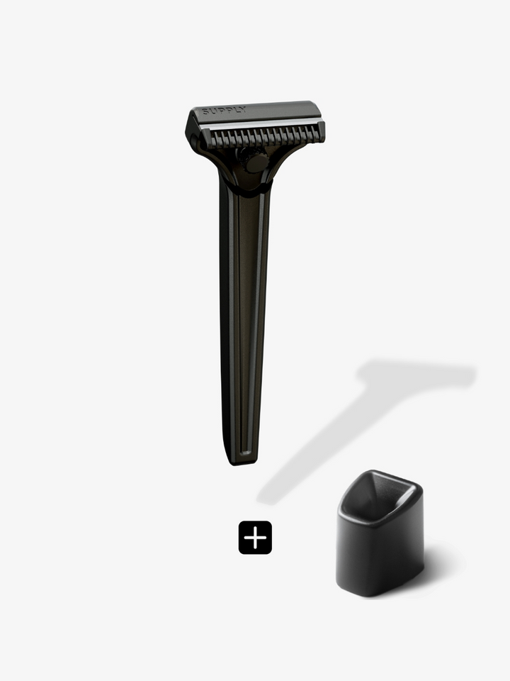 Supply The Single Edge SE Razor with Stand in Black