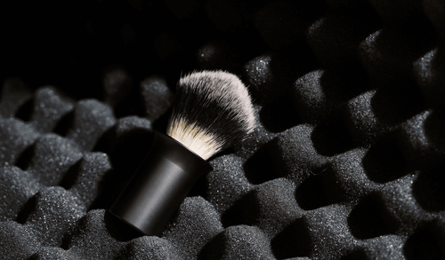The supply shaving brush in matte black